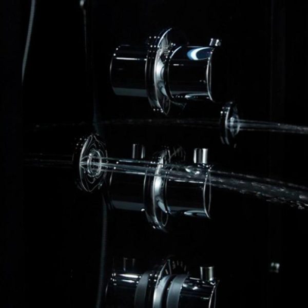Гідромасажний паровий бокс із терморегулятором GOLSTON G-U693BB чорний лівосторонній - Зображення 2